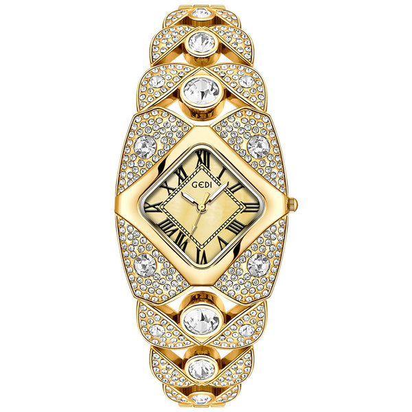 Reloj de Lujo para Mujer con Diamantes Engastados