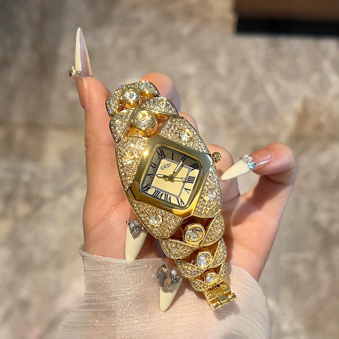 Reloj de Lujo para Mujer con Diamantes Engastados