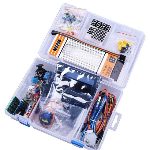 UNO R3 Ultimate Starter Kit for Arduino - Complete Learning Set with RFID Module, Stepper Motor, 1602 LCD, Sensors, and 35+ Components in Storage Case