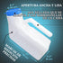 Orinal Masculino Luminoso (1000 ml) con Tapa Antiderrames